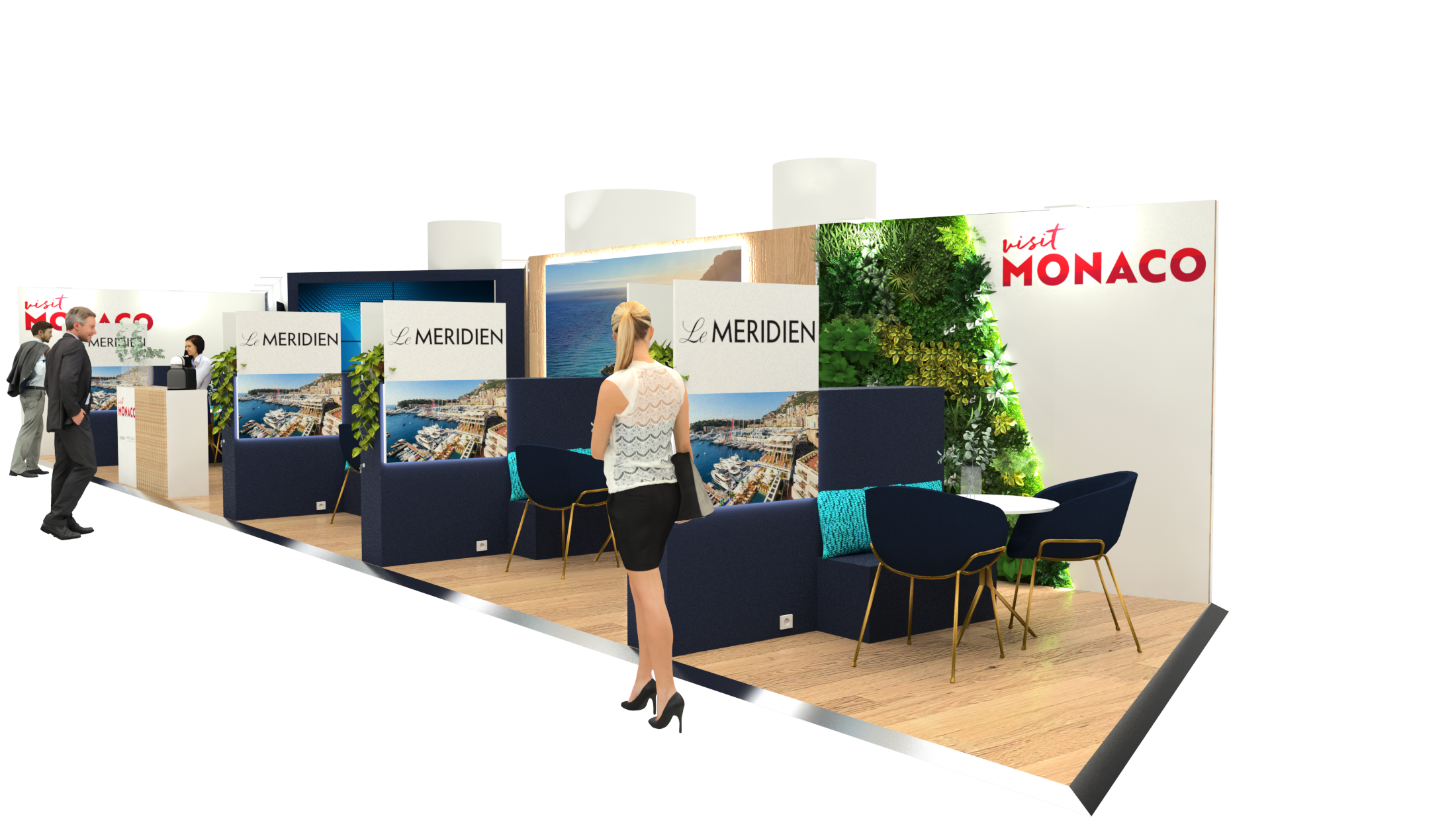 SUR MESURE-C Design Exhibition-Salon ILTM 2023 CANNES- Stand DIRECTION TOURISME MONACO - 63m²