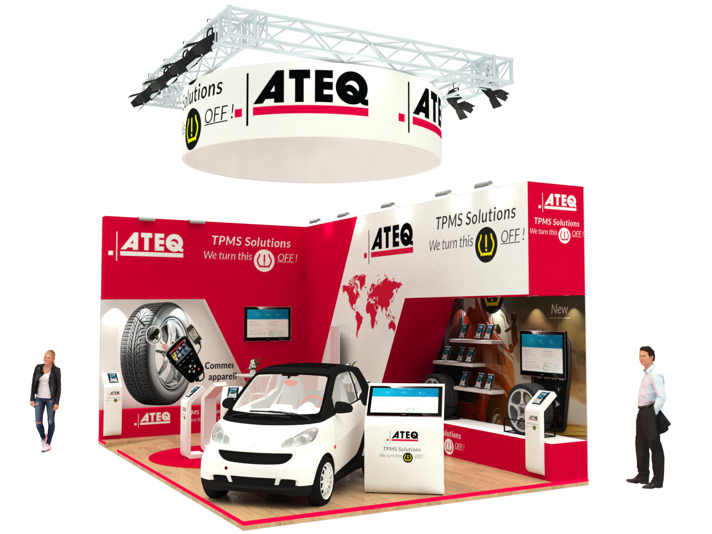 SUR MESURE-SALON Equip Auto 2019 PARIS-Projet ATEQ location - 35 m²