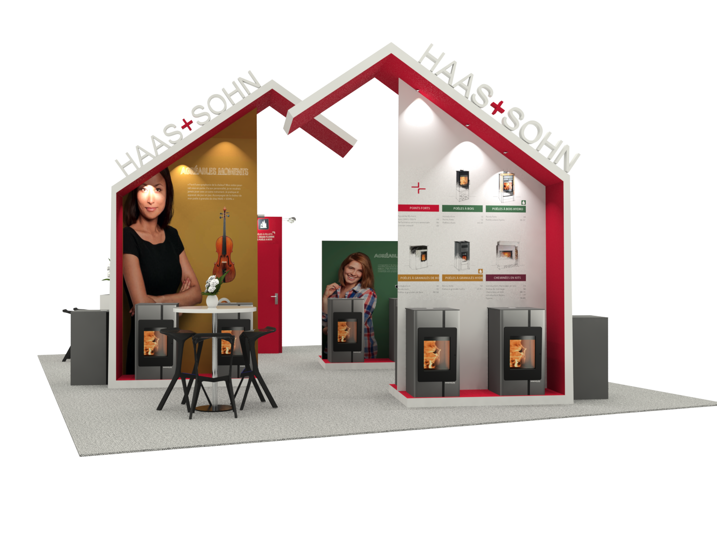 SUR MESURE-Salon Flam'expo 2019 LYON- Projet HAAS + SOHN-63m²