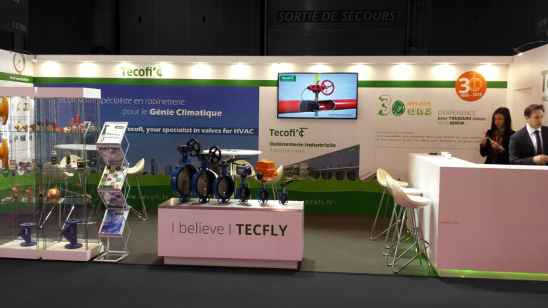 SUR MESURE-Salon Interclima 2015 PARIS-Stand Tecofi - 27 m²