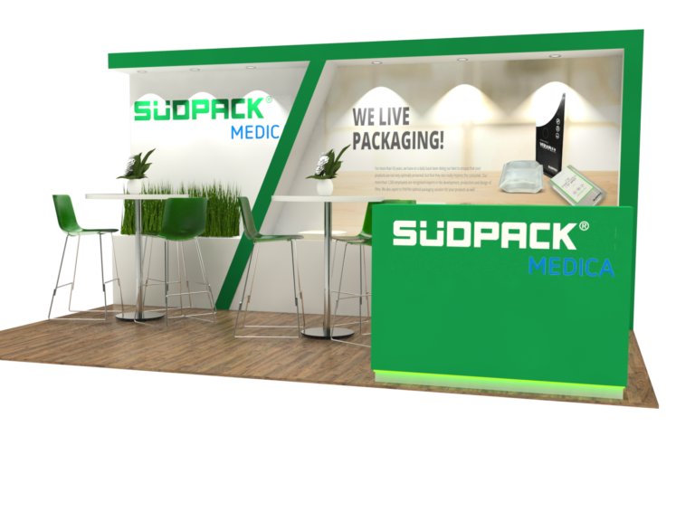 SUR MESURE-Salon PHARMAPACK 2018 PARIS-Projet SUDPACK- 12m²